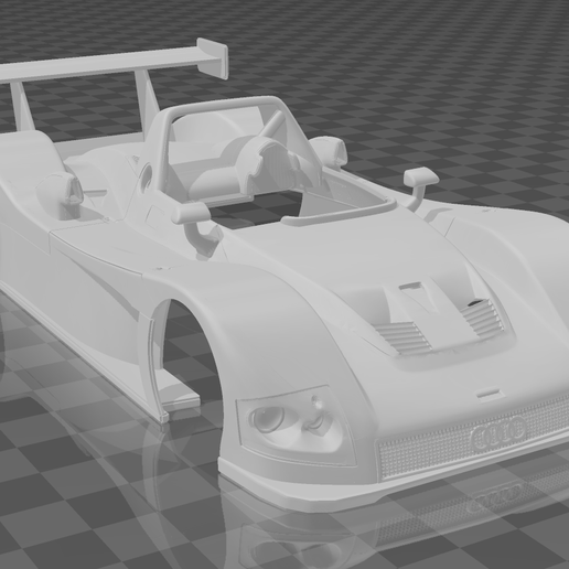 🚗 Audi R8R LMP 1999 Shell Body – Divided Parts for Easy Printing・ STL ...