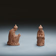 Xmas_3Dprintable_Casper_Remastered.png Christmas nativity figurines Set 3D Printable 3D Scan