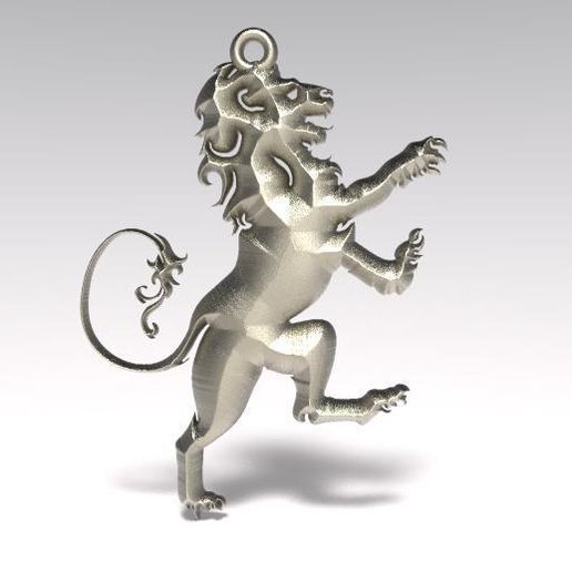 Lion pendant 2 3D model