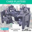 SF_8_MMF.png STL file Card Players (SITTING FOLKS)・3D print model to download