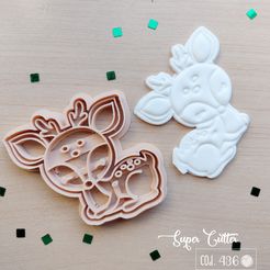 436.jpg STL file WOODLAND FOREST ANIMALS DEER Deer Forest Animals・3D printing template to download