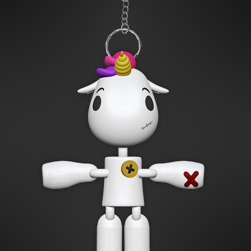 Main.png Porta-chaves Unicórnio assustador