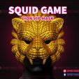 Squid_Game_lion_vip_mask_3d_print_model_01.jpg Squid Game Mask - Squid Game Lion Vip Mask for Cosplay