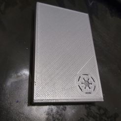 1.jpg Archivo STL Star Wars Mandalorian Beskar Tarjeta de crédito Cartera deportiva・Objeto imprimible en 3D para descargar