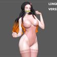 8.jpg Fichier 3D NEZUKO ADULT demon slayer kimetsu no yaiba SEXY GIRL WOMAN LINGERIE ANIME modèle d'impression 3D・Design pour impression 3D à télécharger, figuremasteracademy