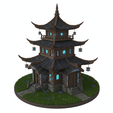 mau83.png Mystical Eastern Pagoda – Fantasy Lantern Temple 3D Model