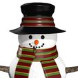 DFF.jpg DOWNLOAD SNOWMAN 3D Model - Obj - FbX - 3d PRINTING - Christmas - Noel Christmas