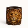 Lion-Pen-holder.png Porta-canetas Leão