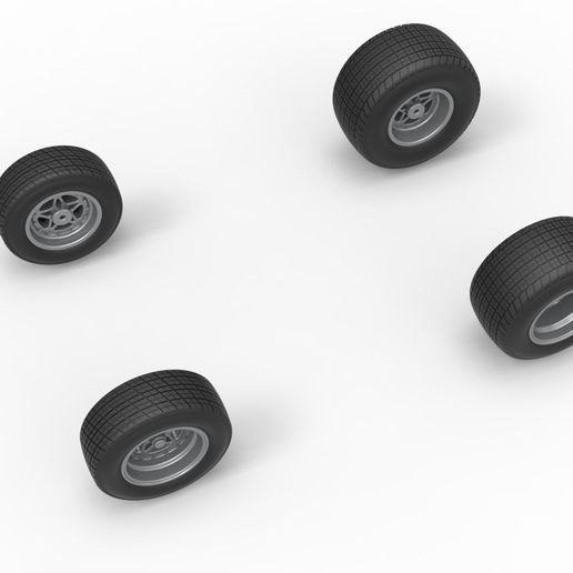 2.jpg Wheel Set of Midget car Scale 1:25