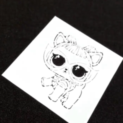 bunny.png Archivo STL Stencil Perrito LOL・Diseño para descargar y imprimir en 3D