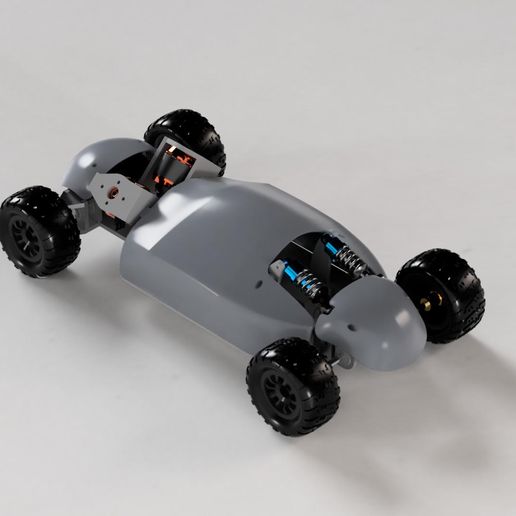 Car_Render_Image-2.jpeg Handmade 4WD Powerful RC Car out of PVC Pipe - High Speed DIY RC Car with shock Absorbers