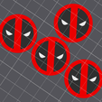 deadpoollogo.png Marvel Comics Tire Valve Stem Cap - Pack of 7
