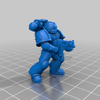 1_Normal_2.png Free STL file Angelic Space Soldiers with Heavy Weapons・Template to download and 3D print