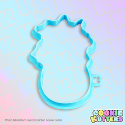 956_cutter.png STL file SWEET BABY PINEAPPLE COOKIE CUTTER MOLD・Design to download and 3D print