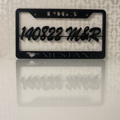 IMG_4489.jpeg 1963 Mustang license plate / Wall art or key chain