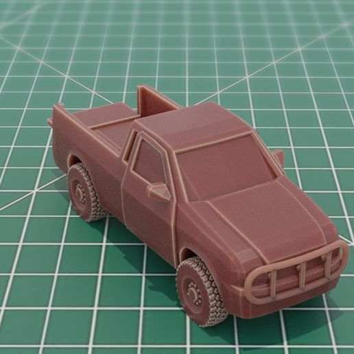 Pickup Truck Vehicle STL Model File