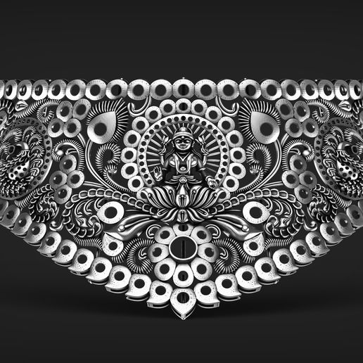 Indian God Necklace Set 23 3D model