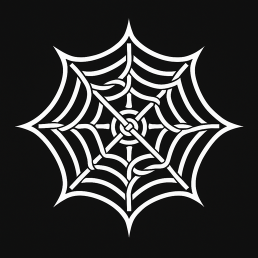 Celtic knot-style spider web 3D model
