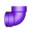 1.5_inch_90_elbow.stl 1.5" 90 pipe elbow ABS/PVC