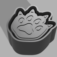 pawwithclaws.png Cat paw with claws freshie mold