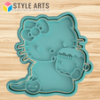 HELLO-KITTY-DULCES.png Hello kitty cookie and dough cutter - Halloween Cookies - cutter
