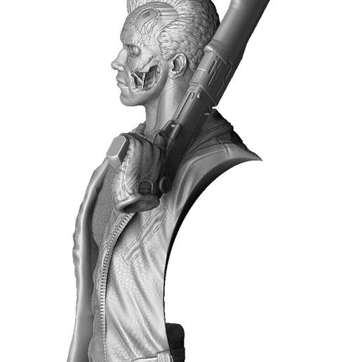 6.jpg TERMINATOR BUST T-800 3D PRINTABLE STL OBJ ZTL