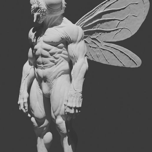 🪰 Hombre Mosca – Fly- Figura 3D Hiperrealista・Archivo 3D para Impresión ...