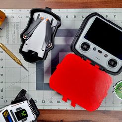 11.jpg STL file DJI Mini 3 pro RC and drone protection case・Model to download and 3D print
