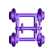 40ft c2 trailer bogie with axles.stl 40ft c2 trailer