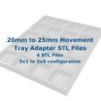 20mm-to-25mm-STLs.jpg 20mm to 25mm Miniature Movement Tray Adapters - Old World & Kings of War Compatible