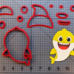 JB_Pinkfong-Baby-Shark-266-A146-Cookie-Cutter-Set-Music-Character-266-A146 (2).jpg Archivo STL Baby Shark cookie cutter・Modelo de impresión 3D para descargar, Cookiecutters13