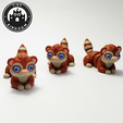 Flexi-Tiny-Ferret,-P4.png Flexi Tiny Ferret, figurine fidget articulée, porte-clés inclus, 3mf inclus