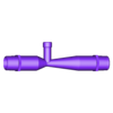 PVC venturi with 2-inch nominal diameter.STL PVC Pipe Fittings ``Commercial Use``.