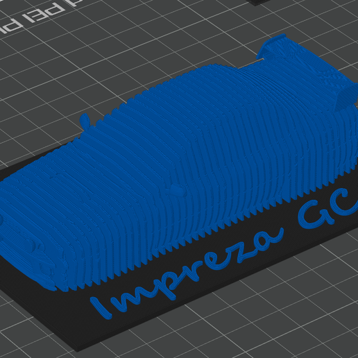 🚗 Subaru Impreza GC8 Layered Model - 3D Printable Car Design・ STL File ...