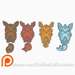 InCollage_20230406_004128561.jpg EEVEELUTIONS GEN-1 WAGGING TAIL KEYCHAINS