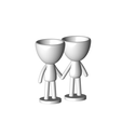Enamorados_N6_Blanco_1.png Бесплатный STL файл SET DE 8 MACETAS ENAMORADOS ROBERT PLANTS - SET VASE 8 FLOWERPOT ROBERT IN LOVE・Идея 3D-печати для скачивания