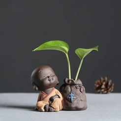with letter 2.jpg Бесплатный STL файл Buddha Vase 05・Дизайн 3D принтера для загрузки