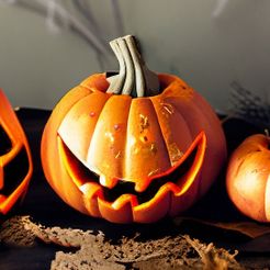 Firefly-halloween-DESKTOP-decor-95856.jpg STL file Halloween pumpkin decor 01・3D printer design to download