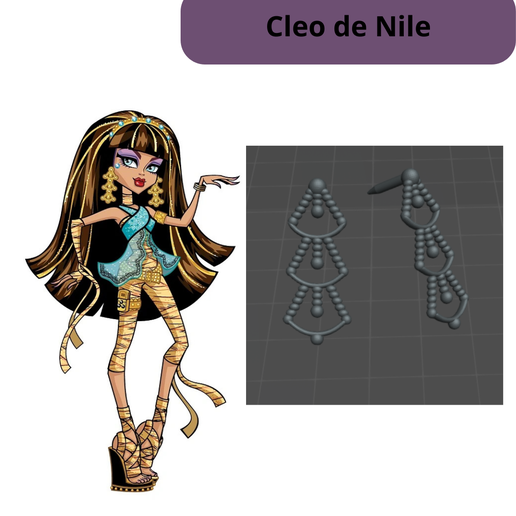 Cleo de Nile W1 Earings Replacement