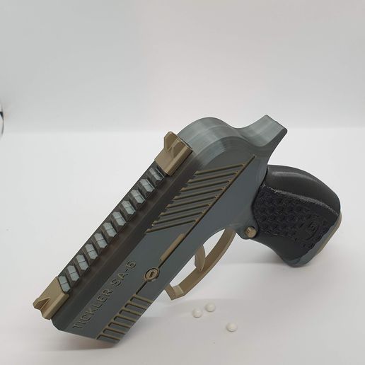 🔫 Tickler SA-6 — Fully 3D-printable semi-automatic airsoft blaster・ STL ...