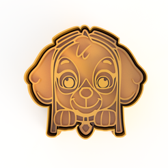 Skype-medio-cuerpo-v1.png STL file PAW PATROL COOKIE CUTTERS・3D printable model to download