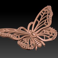 kelebek2.jpg Archivo STL Collar Mariposa・Objeto para impresora 3D para descargar
