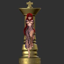 rias3.jpg STL file High School DxD waifu - RIAS GREMORY the ruin princess・3D printable design to download