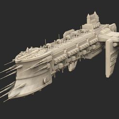 SpaceHulkShip04.jpg Free STL file Ship 04 Warhammer 40K・3D print object to download