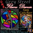 Flame-Dancer-Suncatcher-IMG.jpg DMB Grey Street Flame Dancer Suncatcher Stain Glass Garden Decor