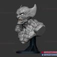 Marvel_Wolverine_Bust_03.jpg Marvel Wolverine Bust X-men Sculpture STL File