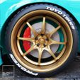 a1.jpg VR c28 Style Wheel, brake and Tire for diecast and RC model  1/64 1/43 1/24 1/18 1/10....