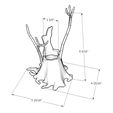 Dimensions1.jpg Pot / Pen Pencil Holder (Old Stump)