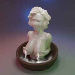 Preview01.png Fichier STL Brûleur d'encens Backflow Milky Girl Boobs・Plan à imprimer en 3D à télécharger, pandoranium3d
