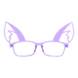 Glasses-front Ears.stl Fox Ear Glasses